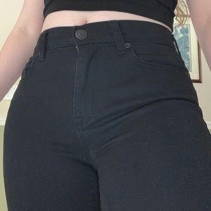 Aeropostale high waisted cropped black jeggings